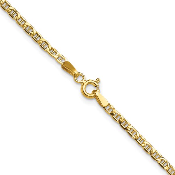 Leslie's 14k 2.4mm Semi-Solid Anchor Chain - Image 3