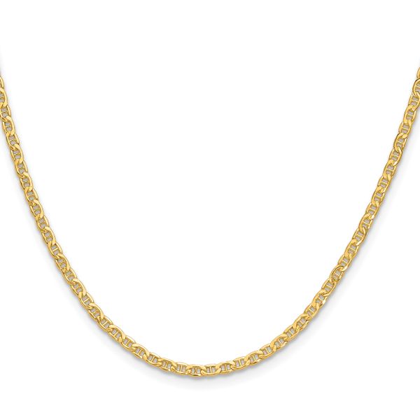 Leslie's 14k 2.4mm Semi-Solid Anchor Chain - Image 2