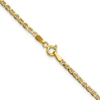 Leslie's 14k 2.4mm Semi-Solid Anchor Chain - Image 3