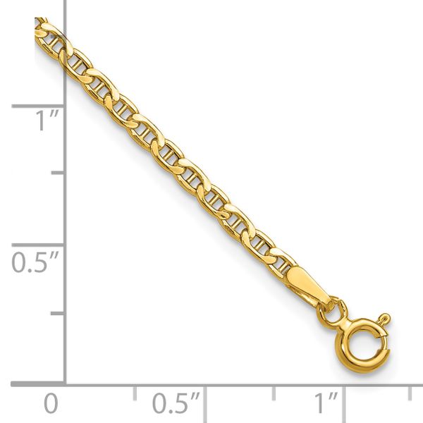 Leslie's 14k 2.4mm Semi-Solid Anchor Chain - Image 3