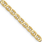 Leslie's 14k 3.2mm Semi-Solid Anchor Chain