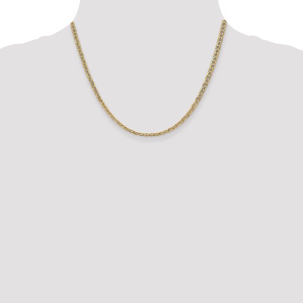 Leslie's 14k 3.2mm Semi-Solid Anchor Chain - Image 4