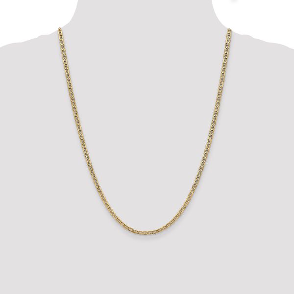 Leslie's 14k 3.2mm Semi-Solid Anchor Chain - Image 4