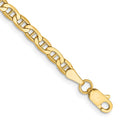 Leslie's 14k 3.2mm Semi-Solid Anchor Chain