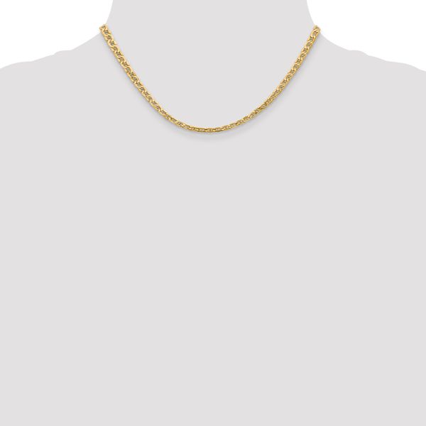 Leslie's 14k 4mm Semi-Solid Anchor Chain - Image 4