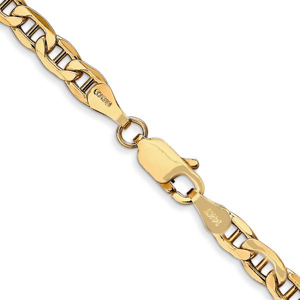 Leslie's 14k 4mm Semi-Solid Anchor Chain - Image 3