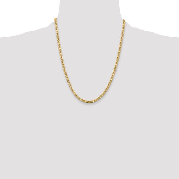 Leslie's 14k 4mm Semi-Solid Anchor Chain - Image 4