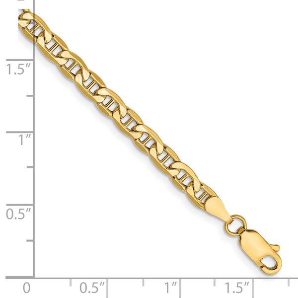 Leslie's 14k 4mm Semi-Solid Anchor Chain - Image 2