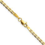 Leslie's 14k 2.4mm Concave Anchor Chain - Image 3