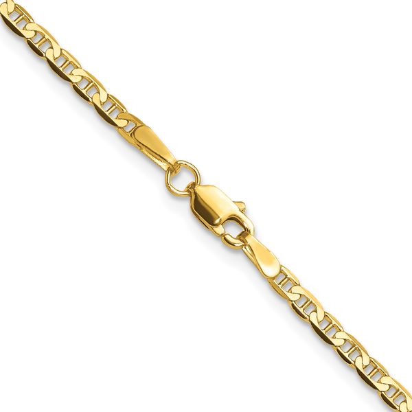 Leslie's 14k 2.4mm Concave Anchor Chain - Image 3