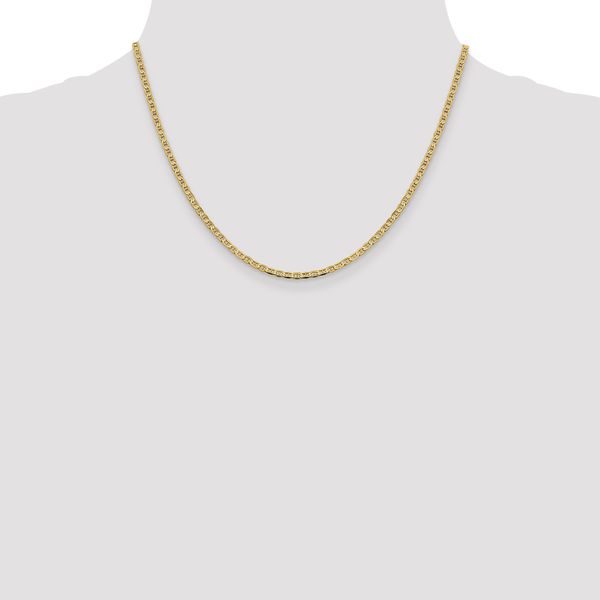 Leslie's 14k 2.4mm Concave Anchor Chain - Image 4