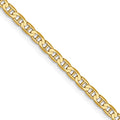 Leslie's 14k 2.4mm Concave Anchor Chain