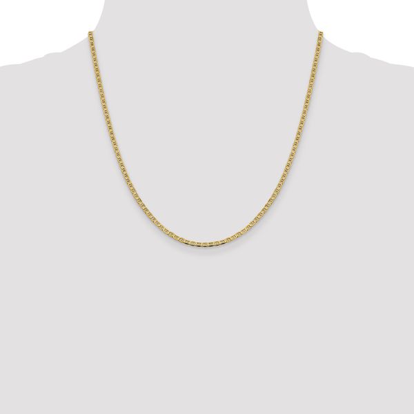 Leslie's 14k 2.4mm Concave Anchor Chain - Image 4