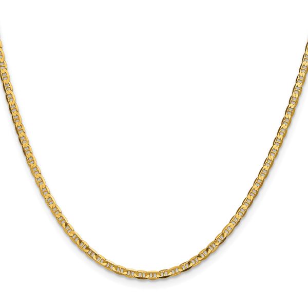 Leslie's 14k 2.4mm Concave Anchor Chain - Image 2