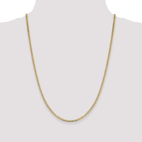 Leslie's 14k 2.4mm Concave Anchor Chain - Image 4