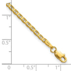 Leslie's 14k 2.4mm Concave Anchor Chain - Image 3