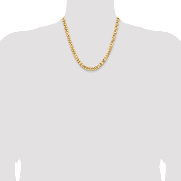 Leslie's 14k 6.75mm Solid Miami Cuban Chain - Image 4