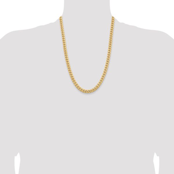 Leslie's 14k 6.75mm Solid Miami Cuban Chain - Image 4