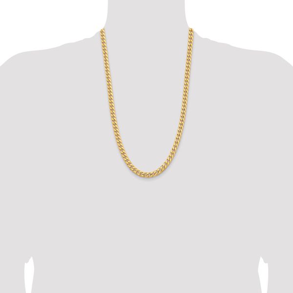 Leslie's 14k 6.75mm Solid Miami Cuban Chain - Image 4