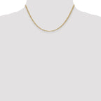 Leslie's 14k 2.5mm Semi-Solid Figaro Chain - Image 4