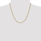 Leslie's 14k 2.5mm Semi-Solid Figaro Chain - Image 4