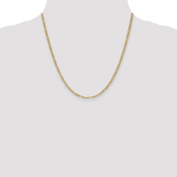 Leslie's 14k 2.5mm Semi-Solid Figaro Chain - Image 4
