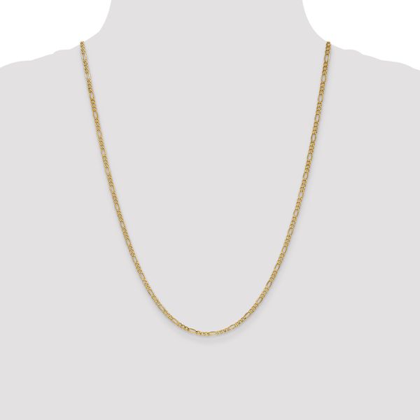 Leslie's 14k 2.5mm Semi-Solid Figaro Chain - Image 4