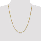 Leslie's 14k 2.5mm Semi-Solid Figaro Chain - Image 4