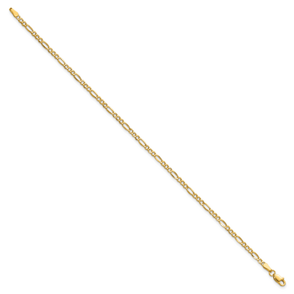 Leslie's 14k 2.5mm Semi-Solid Figaro Chain - Image 2