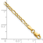 Leslie's 14k 2.5mm Semi-Solid Figaro Chain - Image 3