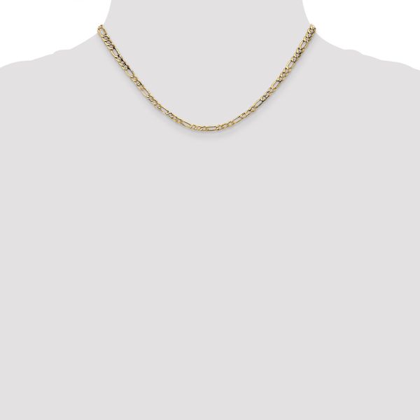 Leslie's 14k 3.5mm Semi-Solid Figaro Chain - Image 4