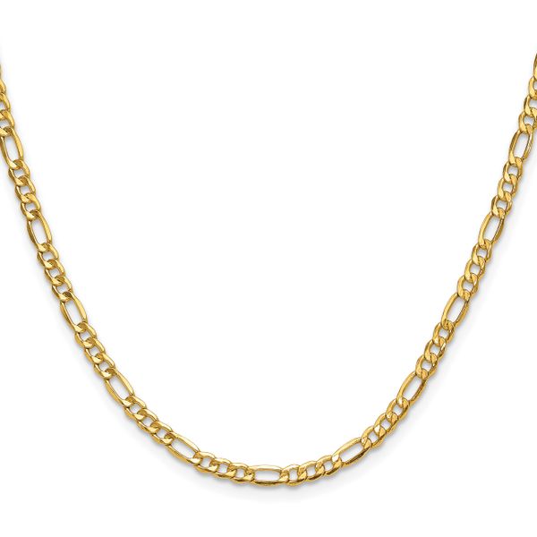 Leslie's 14k 3.5mm Semi-Solid Figaro Chain - Image 2
