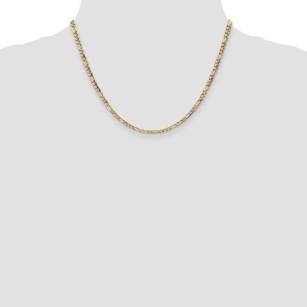 Leslie's 14k 3.5mm Semi-Solid Figaro Chain - Image 4