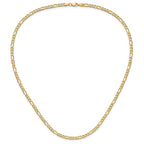 Leslie's 14k 3.5mm Semi-Solid Figaro Chain - Image 5