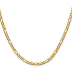 Leslie's 14k 3.5mm Semi-Solid Figaro Chain - Image 2