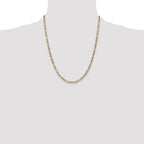 Leslie's 14k 3.5mm Semi-Solid Figaro Chain - Image 4