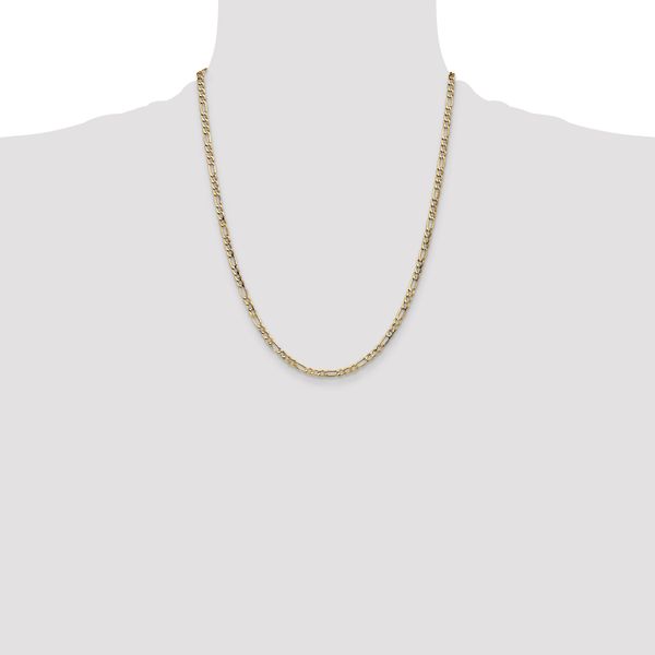 Leslie's 14k 3.5mm Semi-Solid Figaro Chain - Image 4