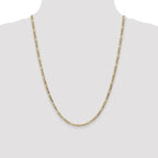 Leslie's 14k 3.5mm Semi-Solid Figaro Chain - Image 4