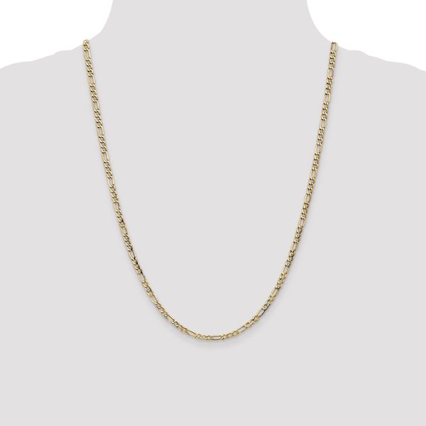 Leslie's 14k 3.5mm Semi-Solid Figaro Chain - Image 4