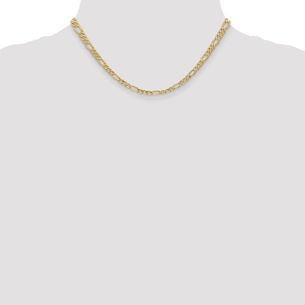 Leslie's 14k 4.2mm Semi-Solid Figaro Chain - Image 4