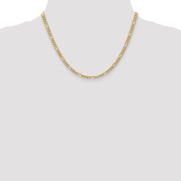 Leslie's 14k 4.2mm Semi-Solid Figaro Chain - Image 4