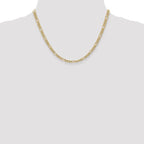 Leslie's 14k 4.2mm Semi-Solid Figaro Chain - Image 4