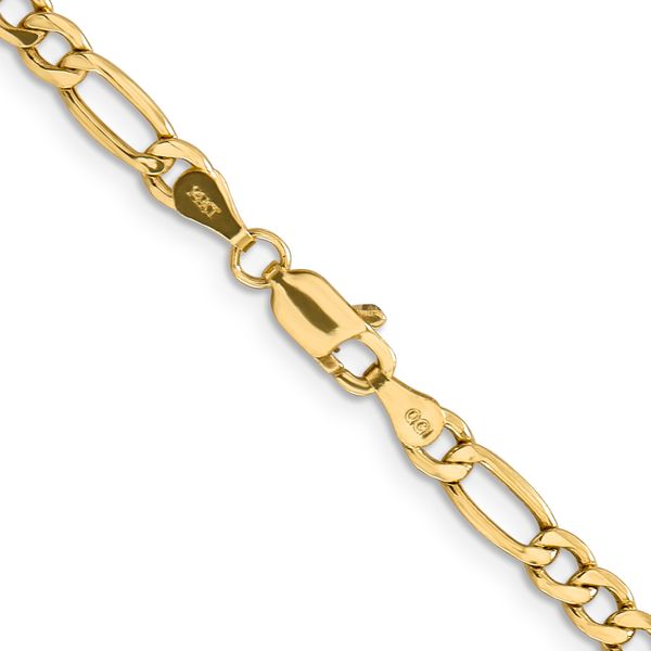 Leslie's 14k 4.2mm Semi-Solid Figaro Chain - Image 3