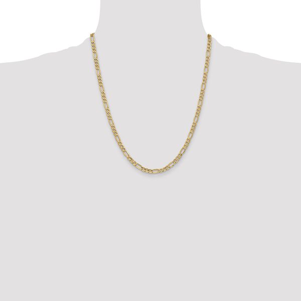 Leslie's 14k 4.2mm Semi-Solid Figaro Chain - Image 4