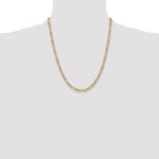 Leslie's 14k 4.2mm Semi-Solid Figaro Chain - Image 4