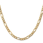 Leslie's 14k 5.75mm Semi-Solid Figaro Chain - Image 2