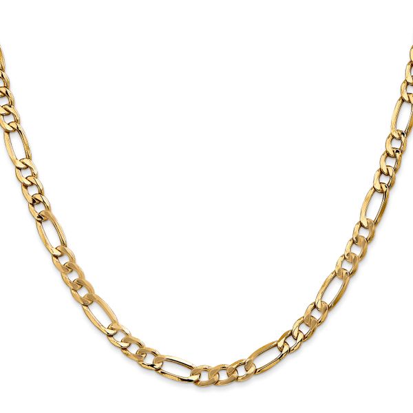 Leslie's 14k 5.75mm Semi-Solid Figaro Chain - Image 2
