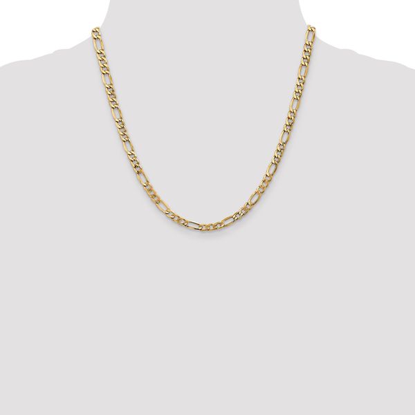 Leslie's 14k 5.75mm Semi-Solid Figaro Chain - Image 4