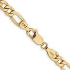 Leslie's 14k 5.75mm Semi-Solid Figaro Chain - Image 3