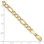 Leslie's 14k 5.75mm Semi-Solid Figaro Chain - Image 2